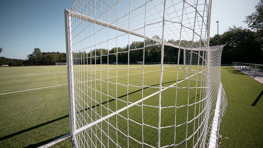 Hintertorbild auf dem Sportplatz beim VfL Bochum