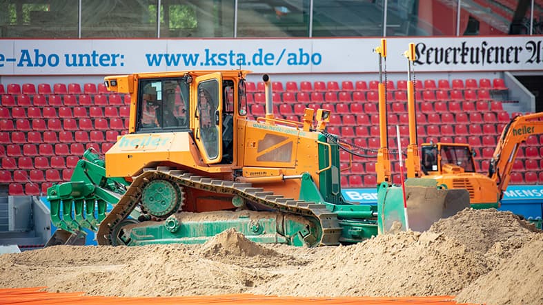 Rasenheizung BayArena Bayer Leverkusen