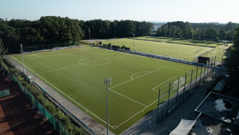 Das Spielfeld des SW Marienfeld von oben